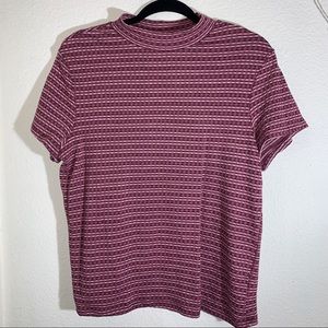 Cute berry color short sleeve
